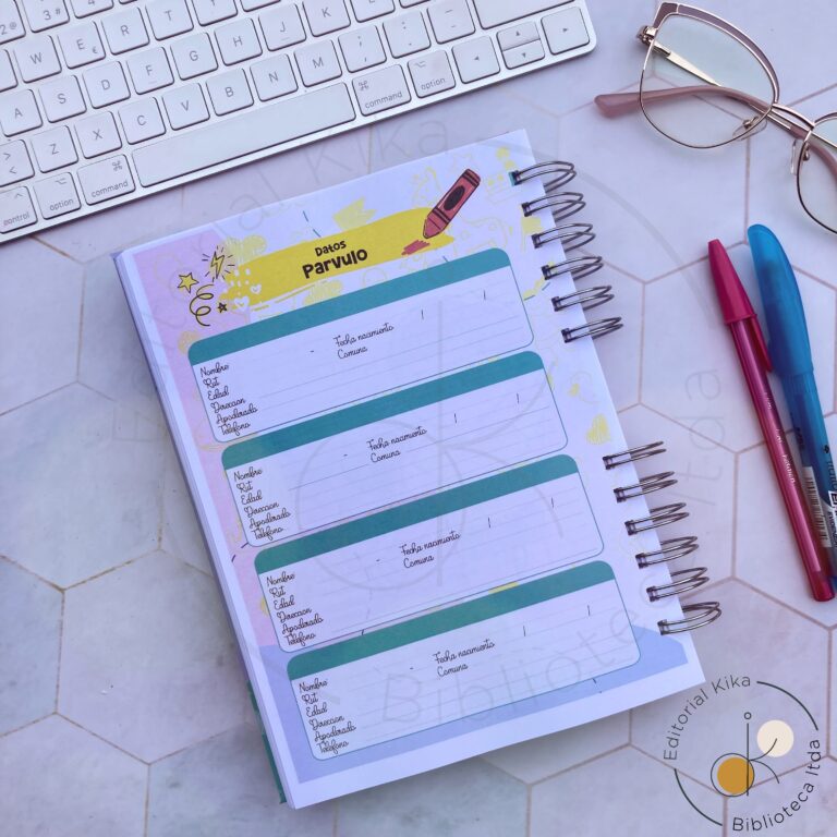 Agenda Tecnico En Parvulos (Personalizada) – Editorial Kika Biblioteca Ltda